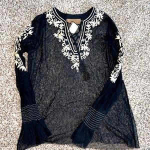 NWT Double D Ranch sheer top